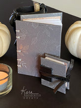 Load image into Gallery viewer, Gentle Grey Autumn Hand-sewn Sketch Book Journal Set
