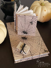 Load image into Gallery viewer, Creepy and Crawly Hand-sewn Sketch Book Journal Set
